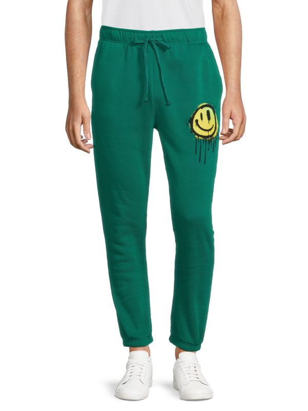 Brooklyn Cloth Smiley Graphic Joggers